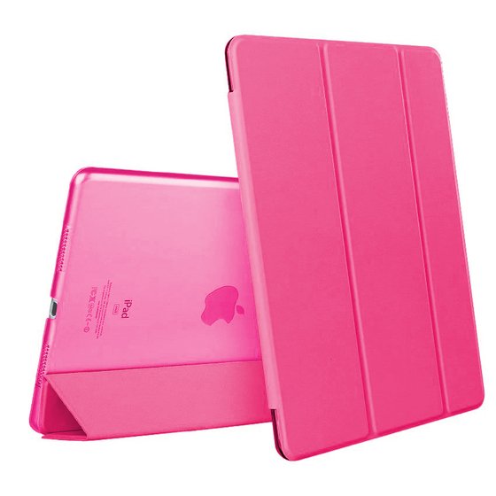 Microsonic Apple iPad Mini 5 7.9'' 2019 (A2133-A2124-A2125-A2126) Smart Case ve arka Kılıf Koyu Pembe