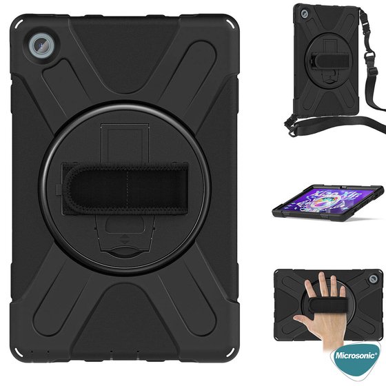 Microsonic Lenovo Tab M11 Kılıf Heavy Defender Siyah
