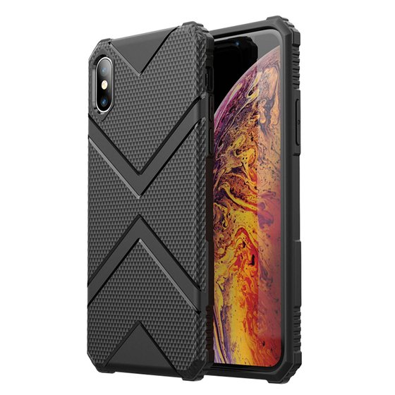 Microsonic Apple iPhone XS Max Kılıf Diamond Shield Siyah