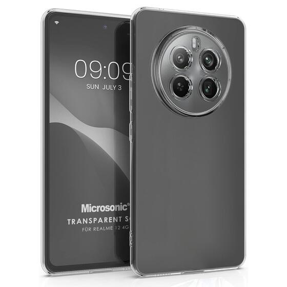Microsonic Realme 12 Plus Kılıf Transparent Soft Şeffaf