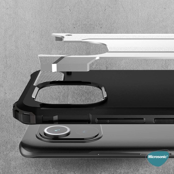 Microsonic Xiaomi Mi 11 Kılıf Rugged Armor Siyah