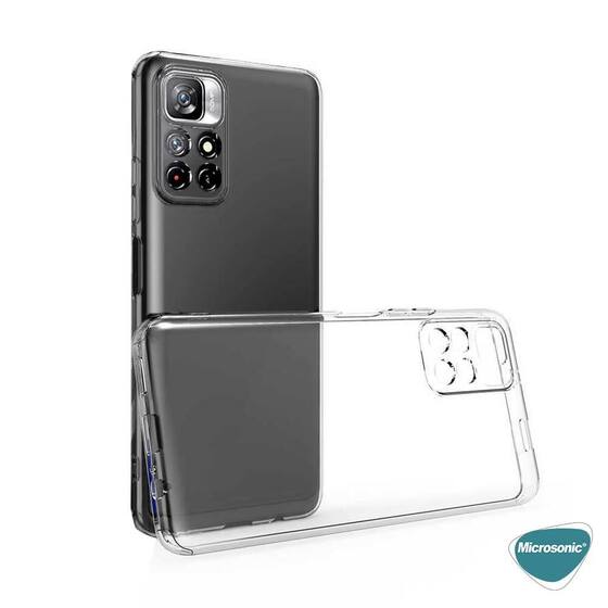 Microsonic Xiaomi Poco M4 Pro Kılıf Transparent Soft Beyaz