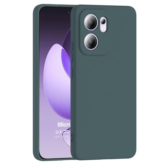Microsonic Oppo Reno 13F 5G Kılıf Groovy Soft Koyu Yeşil