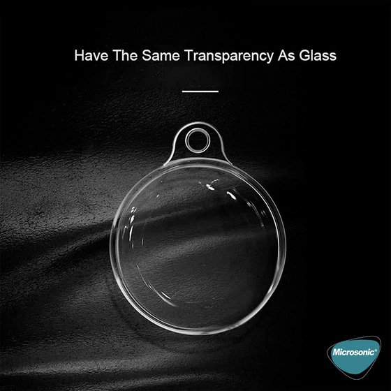 Microsonic Apple AirTag Kılıf, Transparent Clear Soft Şeffaf