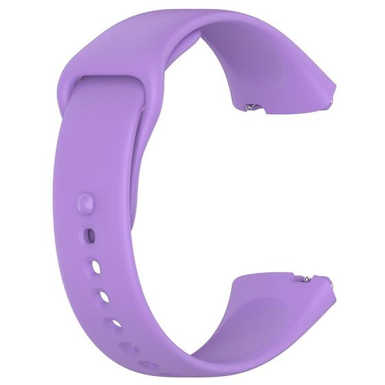 Microsonic Xiaomi Redmi Watch 3 Active Kordon, Silicone Sport Band Lila