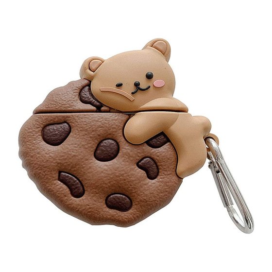 Microsonic AirPods Pro Kılıf Cartoon Figürlü Silikon Cookie Bear