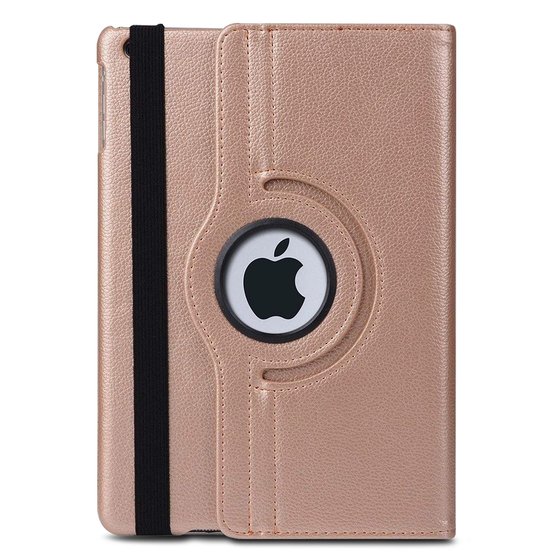 Microsonic Apple iPad Mini 5 7.9'' 2019 (A2133-A2124-A2125-A2126) Kılıf 360 Rotating Stand Deri Rose Gold