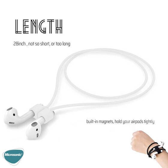 Microsonic Airpods 4.Nesil / ANC Manyetik Mıknatıslı Kulaklık İpi Turkuaz
