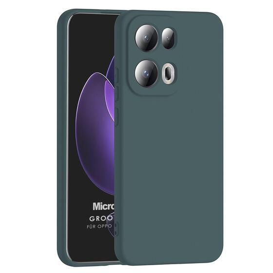 Microsonic Oppo Reno 13 Pro Kılıf Groovy Soft Koyu Yeşil