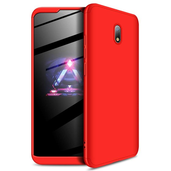 Microsonic Xiaomi Redmi 8A Kılıf Double Dip 360 Protective Kırmızı