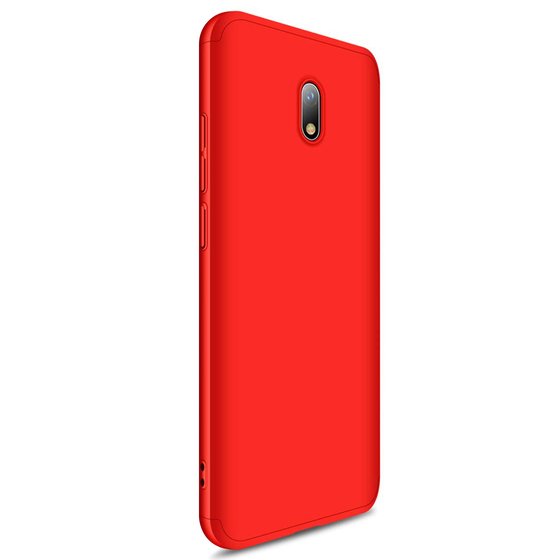 Microsonic Xiaomi Redmi 8A Kılıf Double Dip 360 Protective Kırmızı