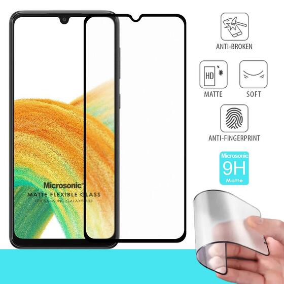 Microsonic Samsung Galaxy A33 5G Seramik Matte Flexible Ekran Koruyucu Siyah