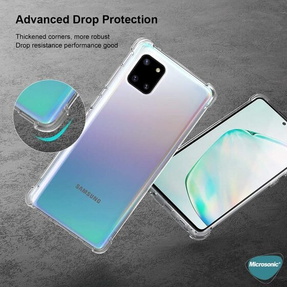 Microsonic Samsung Galaxy A81 Kılıf Shock Absorbing Şeffaf