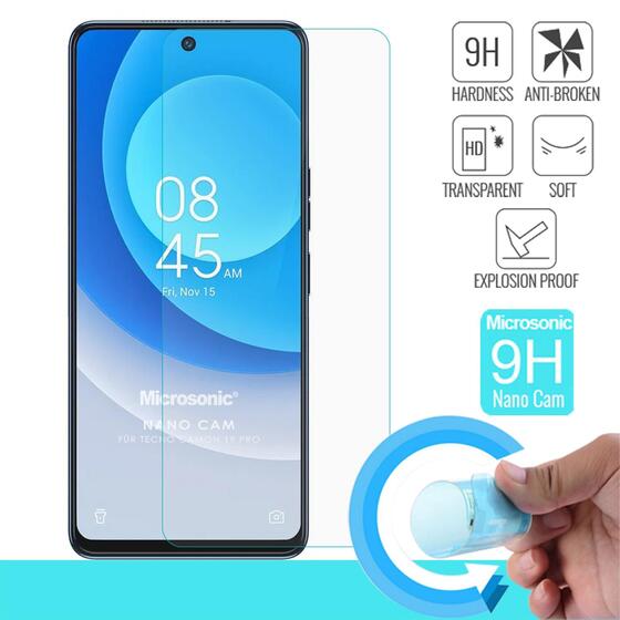 Microsonic TECNO Camon 19 Pro Nano Glass Cam Ekran Koruyucu