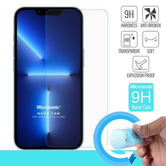 Microsonic Apple iPhone 13 Pro Nano Glass Cam Ekran Koruyucu