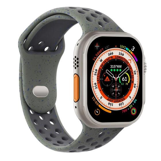 Microsonic Apple Watch Series 10 42mm Kordon Flame Circle Yeşil