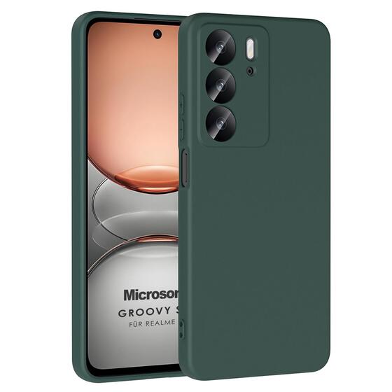 Microsonic Realme C75 Kılıf Groovy Soft Koyu Yeşil