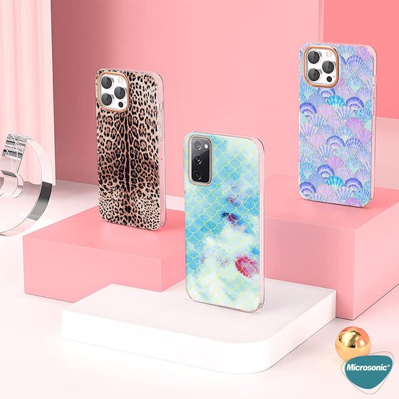 Microsonic Apple iPhone 12 Natural Feel Desenli Kılıf Leopard