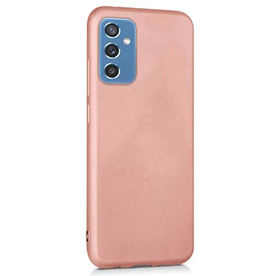 Microsonic Matte Silicone Samsung Galaxy M52 Kılıf Rose Gold