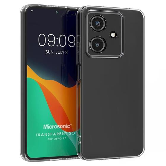 Microsonic Oppo A3 Kılıf Transparent Soft Şeffaf
