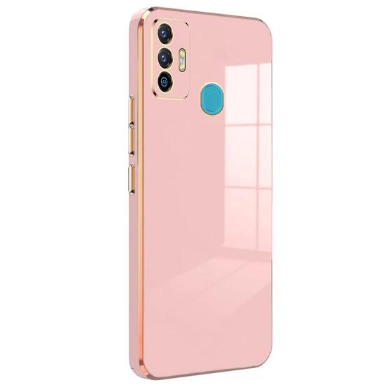 Microsonic Tecno Spark 7 Kılıf Olive Plated Pembe