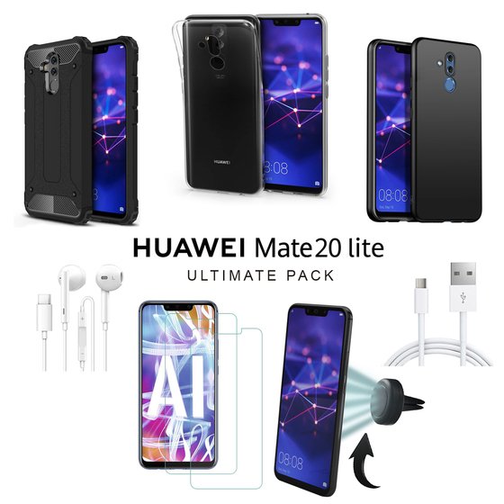 Microsonic Huawei Mate 20 Lite Kılıf & Aksesuar Seti