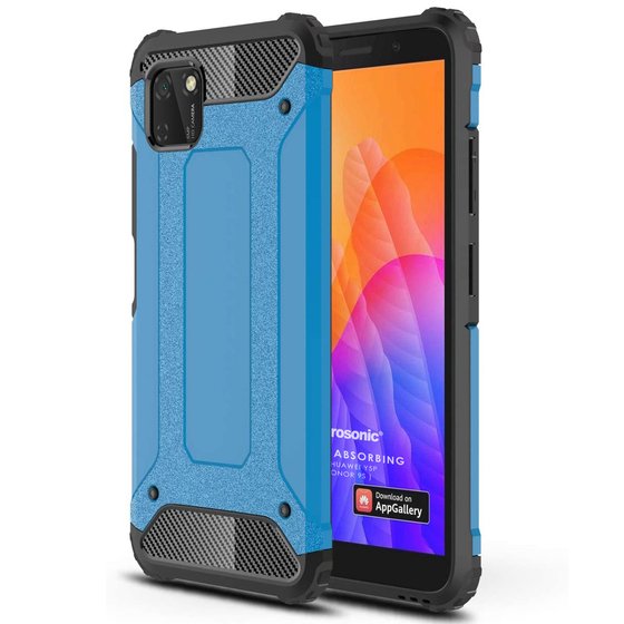 Microsonic Huawei Y5P Kılıf Rugged Armor Mavi