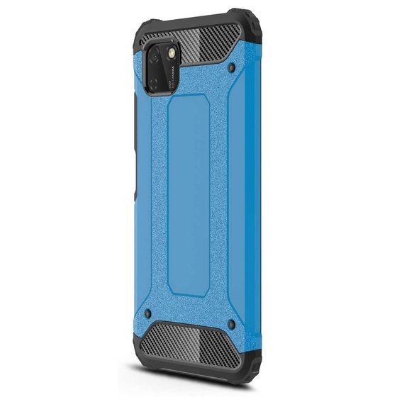 Microsonic Huawei Y5P Kılıf Rugged Armor Mavi