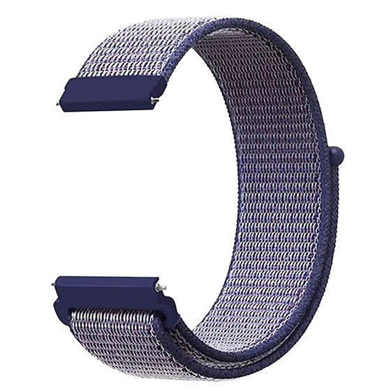 Microsonic Amazfit Cheetah (Round) Hasırlı Kordon Woven Sport Loop Mor