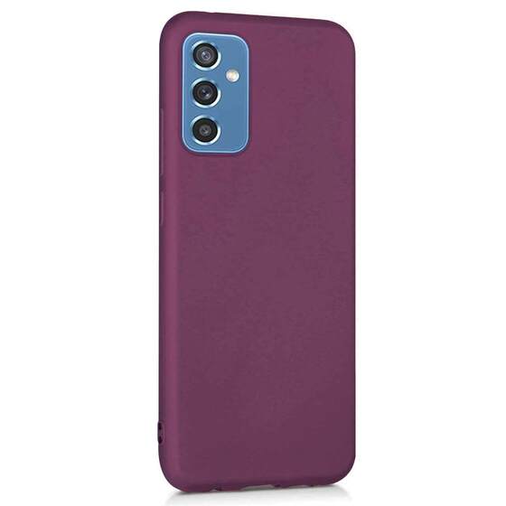 Microsonic Matte Silicone Samsung Galaxy M52 Kılıf Mor