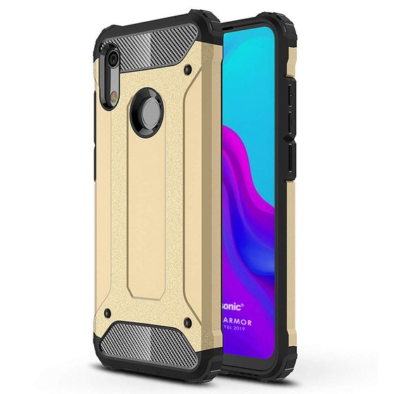 Microsonic Huawei Y6s 2019 Kılıf Rugged Armor Gold