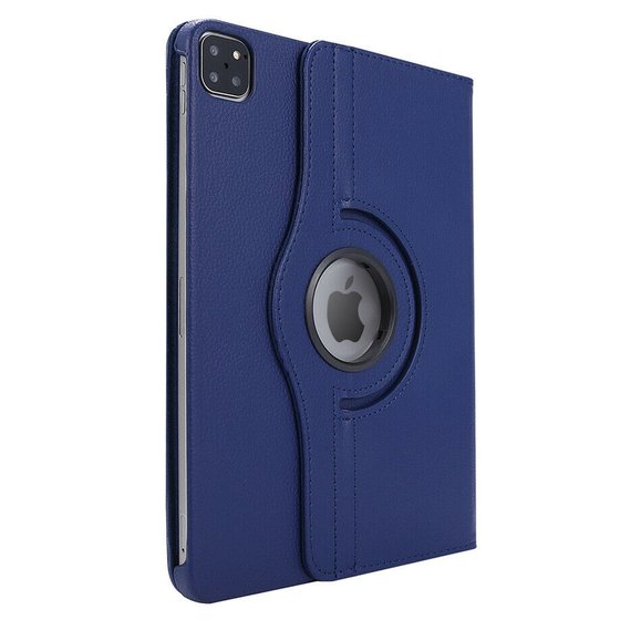 Microsonic Apple iPad Pro 11 2024 Kılıf (A2836-A2837) 360 Rotating Stand Deri Lacivert