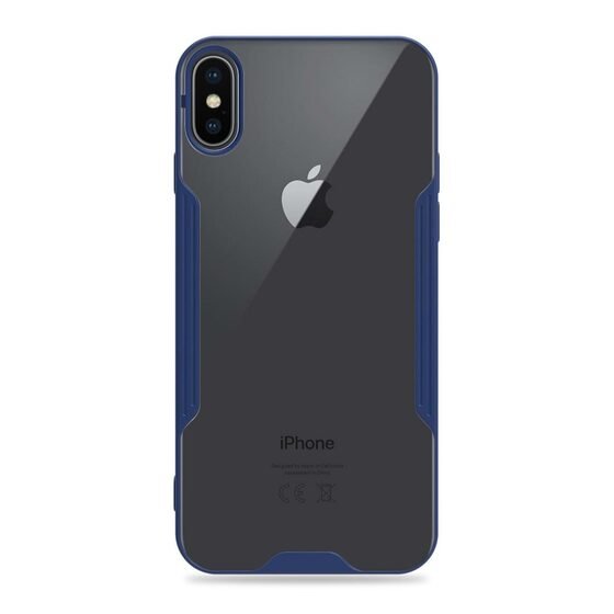 Microsonic Apple iPhone XS Kılıf Paradise Glow Lacivert