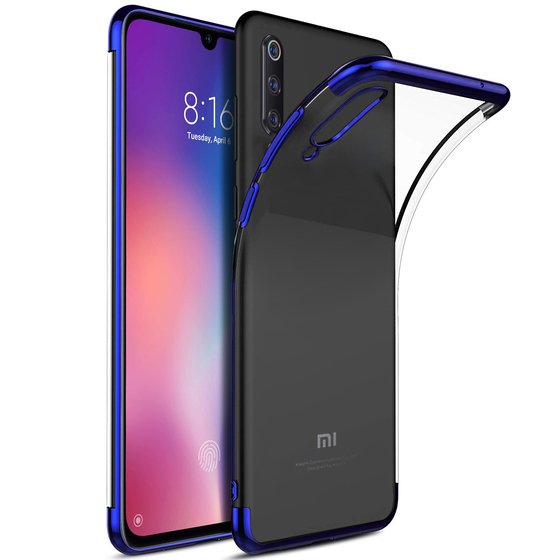 Microsonic Xiaomi Mi 9 Kılıf Skyfall Transparent Clear Mavi