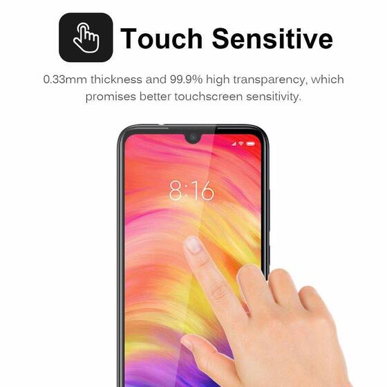 Microsonic Xiaomi Redmi Note 7 Privacy 5D Gizlilik Filtreli Cam Ekran Koruyucu Siyah