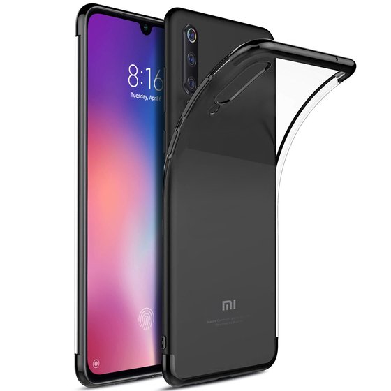 Microsonic Xiaomi Mi 9 Kılıf Skyfall Transparent Clear Siyah