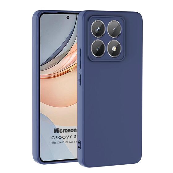 Microsonic Xiaomi 14T Pro Kılıf Groovy Soft Lacivert