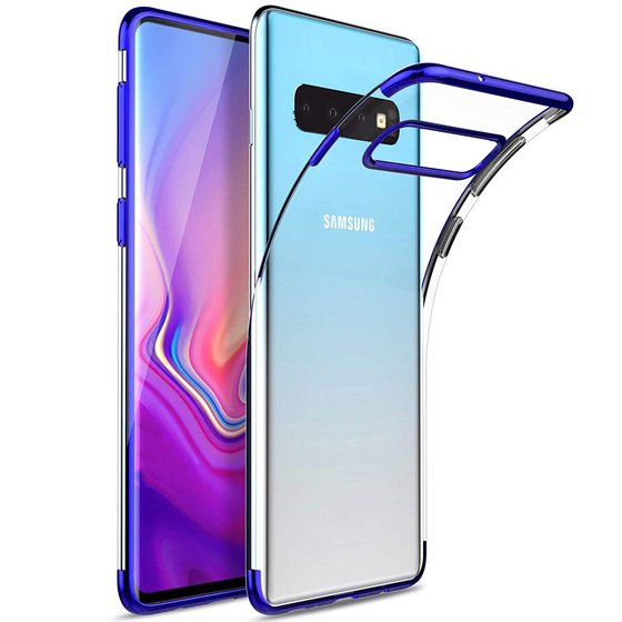 Microsonic Samsung Galaxy S10 Kılıf Skyfall Transparent Clear Mavi