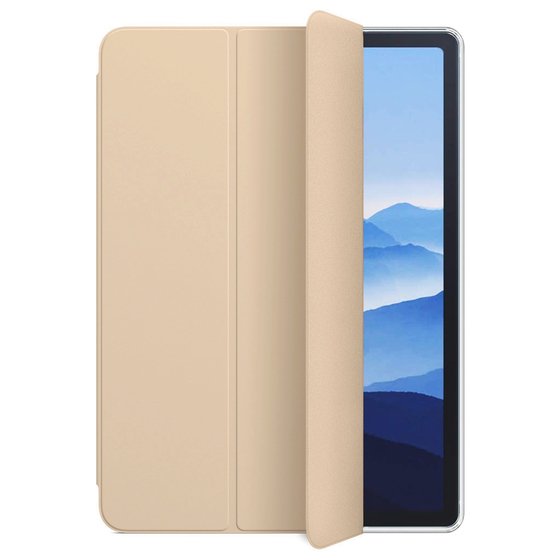 Microsonic Apple iPad Pro 11 2024 Kılıf (A2836-A2837) Slim Translucent Back Smart Cover Gold
