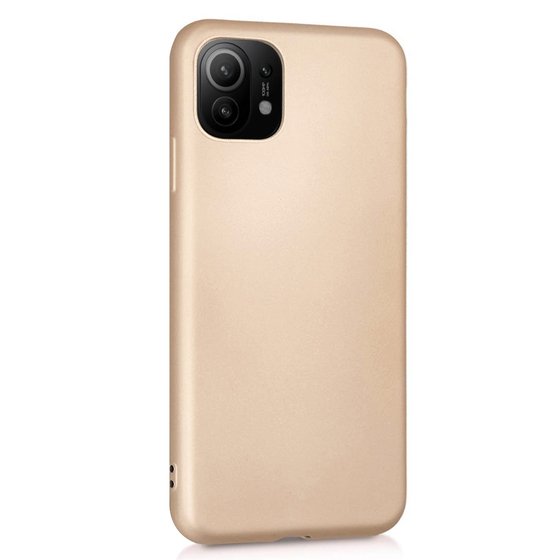 Microsonic Matte Silicone Xiaomi Mi 11 Kılıf Gold