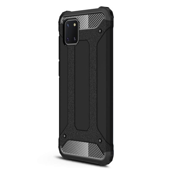 Microsonic Samsung Galaxy Note 10 Lite Kılıf Rugged Armor Siyah