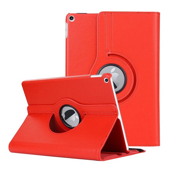 Microsonic Apple iPad Air 3 10.5'' 2019 (A2152-A2123-A2153-A2154) Kılıf 360 Rotating Stand Deri Kırmızı