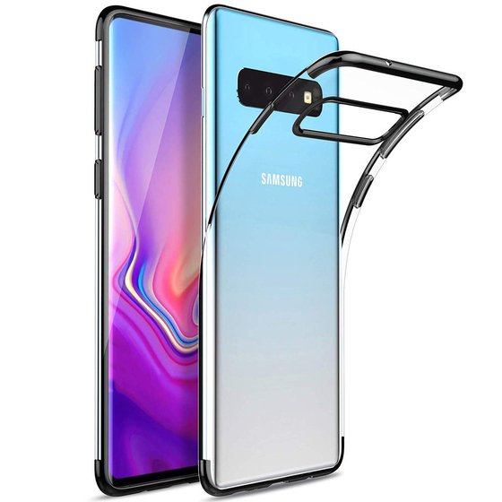 Microsonic Samsung Galaxy S10 Kılıf Skyfall Transparent Clear Siyah