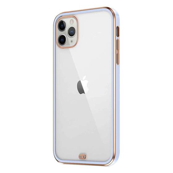 Microsonic Apple iPhone 11 Pro Max Kılıf Laser Plated Soft Lila