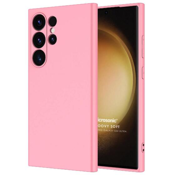 Microsonic Samsung Galaxy S25 Ultra Kılıf Groovy Soft Pembe