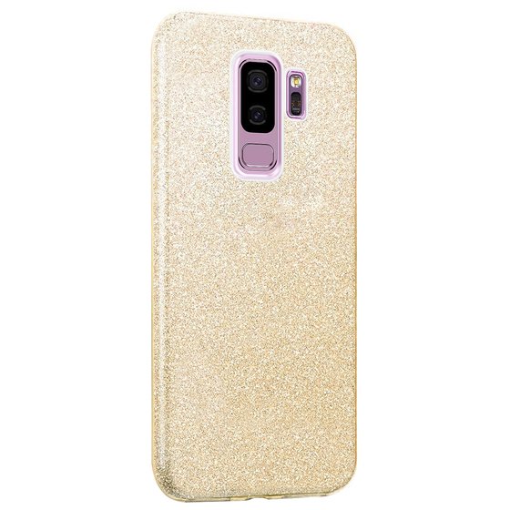 Microsonic Samsung Galaxy S9 Plus Kılıf Sparkle Shiny Gold