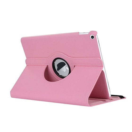 Microsonic Apple iPad Air 3 10.5'' 2019 (A2152-A2123-A2153-A2154) Kılıf 360 Rotating Stand Deri Açık Pembe