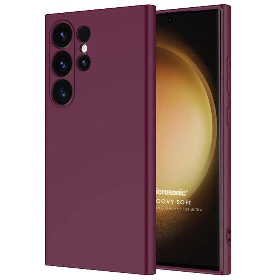 Microsonic Samsung Galaxy S25 Ultra Kılıf Groovy Soft Mor