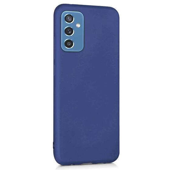 Microsonic Matte Silicone Samsung Galaxy M52 Kılıf Lacivert