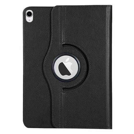 Microsonic Apple iPad Air 13 2024 Kılıf (A2898-A2899) 360 Rotating Stand Deri Siyah